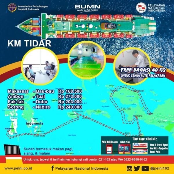 Jadwal Kapal Pelni Dari Kaimana Januari Dan Harga Tiketnya Kata Omed