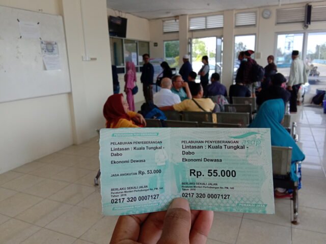 Harga Tiket Kapal penyebrangan dari Tungkal ke Dabo Singkep