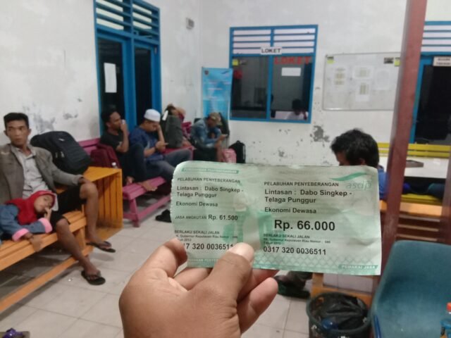 harga tiket kapal Fery dari Jagoi dabo Singkep