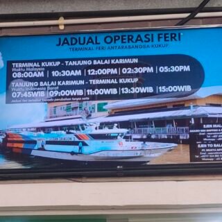 Jadwal Kapal Tanjung Balai Karimun ke Kukup Johor