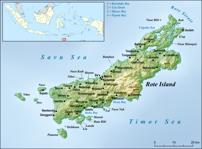 peta pulau rote