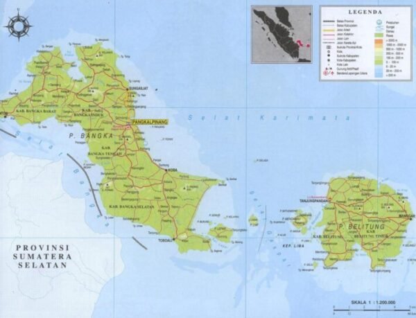 peta Bangka Belitung