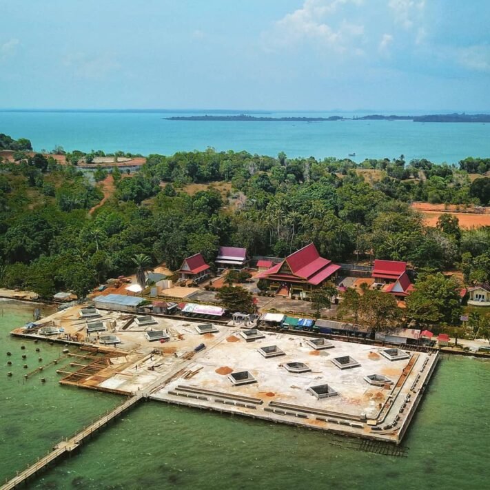 Dermaga Tanjung pinang di Pulau Bintan