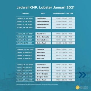 Jadwal Kapal Fery Dari Dobo Ke Serwatu