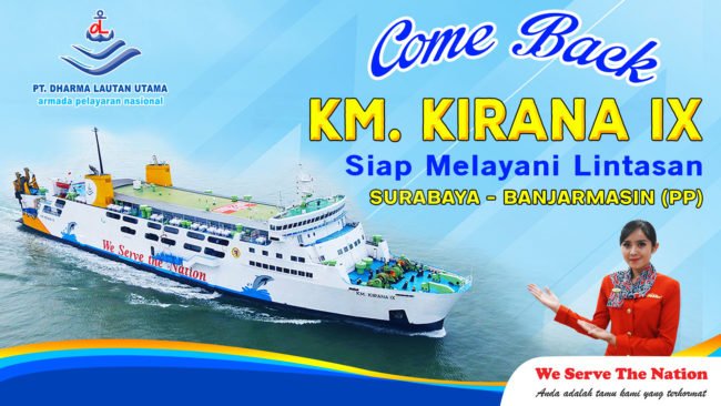 Jadwal Kapal Dari Surabaya Ke Banjarmasin Via Km Kirana Dan Km Dharma Kartika Kata Omed