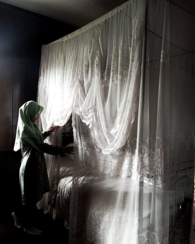 Ranjang tempat Tidur, salah satu Koleksi di museum rumah Fatmawati