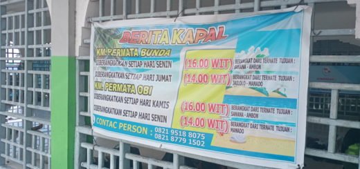 Jadwal kapal permata obi dan permata bunda dari kota Ternate