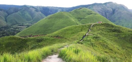 Jalan menuju Bukit Holbung