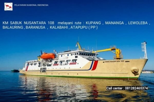 Jadwal dan Rute kapal sabuk nusantara 108