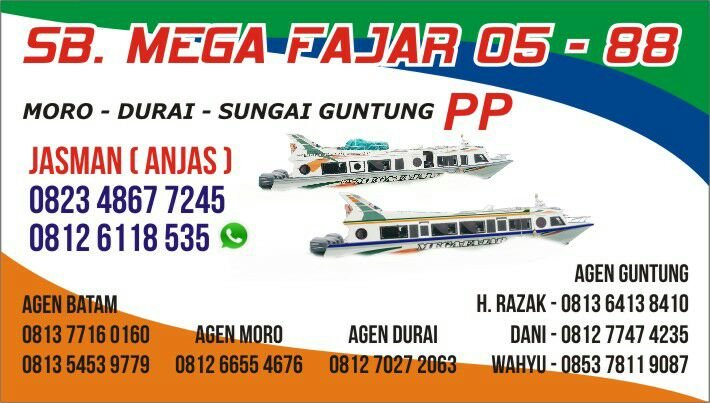 Agen speed boat mega Fajar Batam