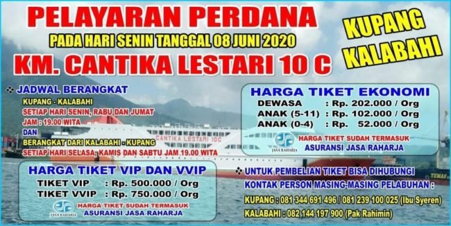 Jadwal Kapal Dari Kupang Ke Kalabahi Alor Via Km Cantika Lestari 10 C Kata Omed