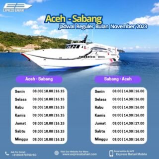 Jadwal Kapal Express Bahari Dari Banda Aceh