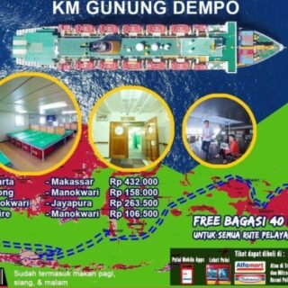 Rute dan jadwal kapal Gunung Dempo