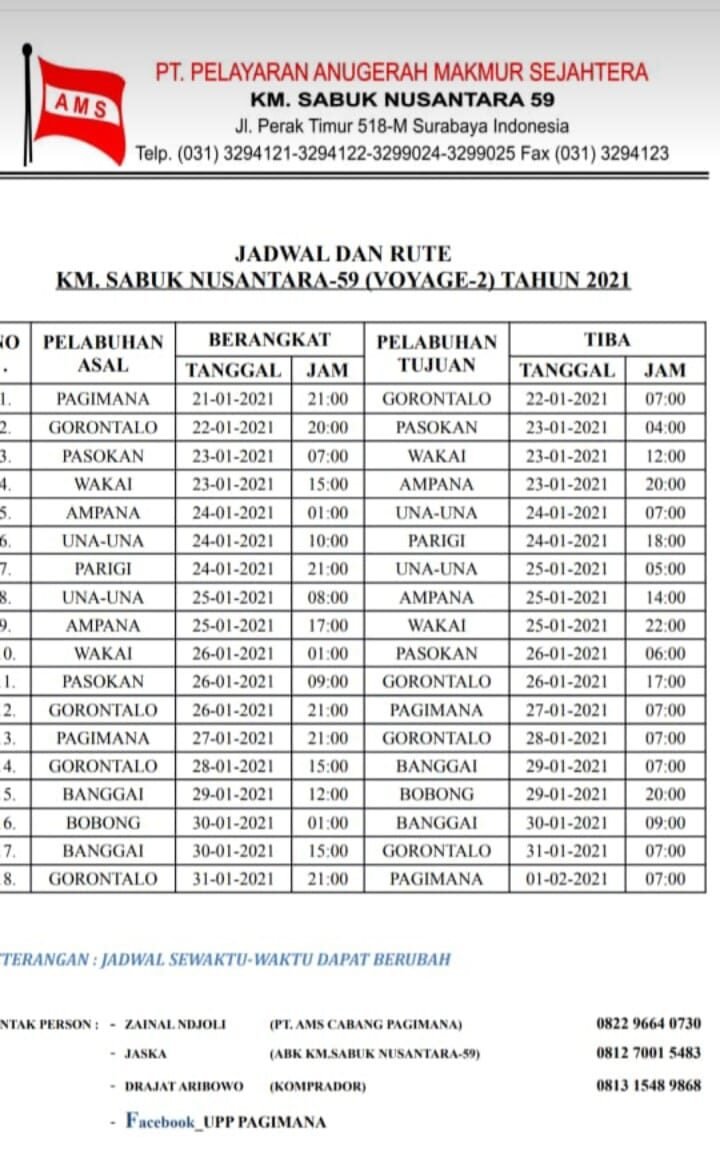 jadwal Sabuk NusantAra 59