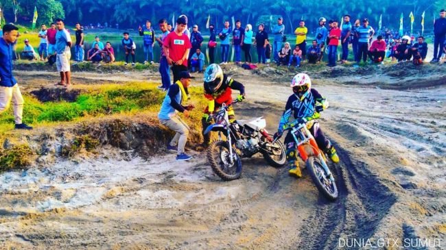 Lomba Balap Motor di Taman Alamta Jaya Deli Serdang