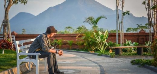 Pemandangan Taman Ghanjaran Trawas Mojokerto