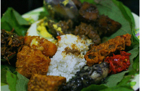 Nasi Jamblang Mang Dul, kuliner malam di cirebon
