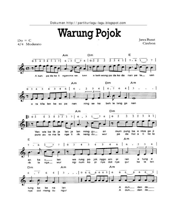 Lagu Warung Pojok
