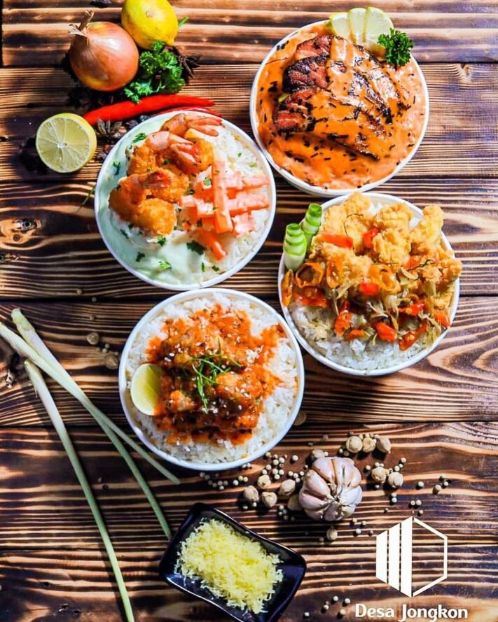 menu makanan di Desa Jongkon Sentul