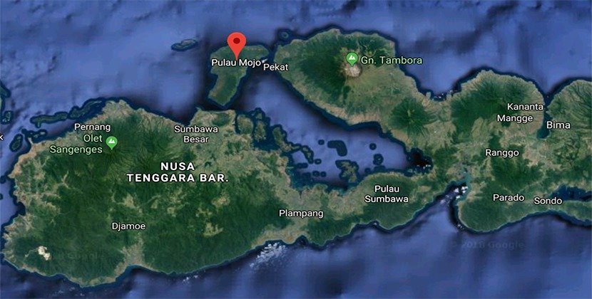 peta pulau moyo
