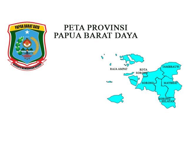Peta Provinsi Papua Barat Daya