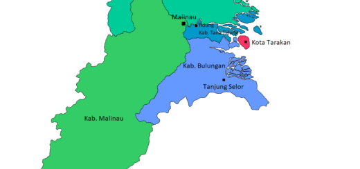 peta kalimantan utara