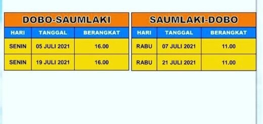 Jadwal Kapal KMP Satya Kencana II Dari Dobo Ke Saumlaki