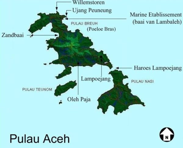 Pulau Breueh di kecamatan pulo aceh