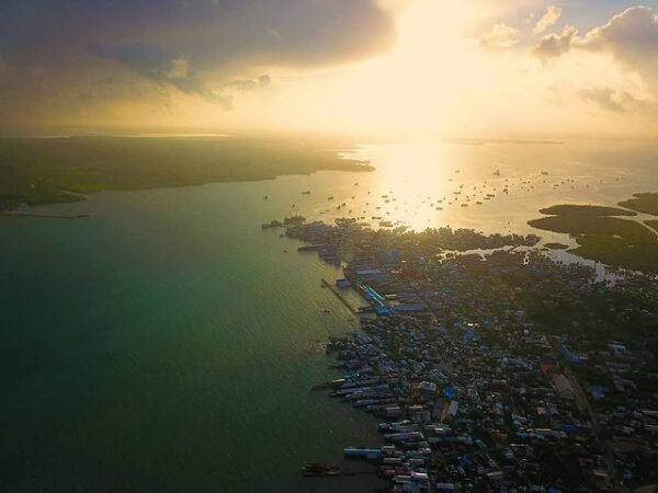 kota dobo kepulauan aru dari atas