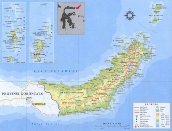 peta sulawesi utara