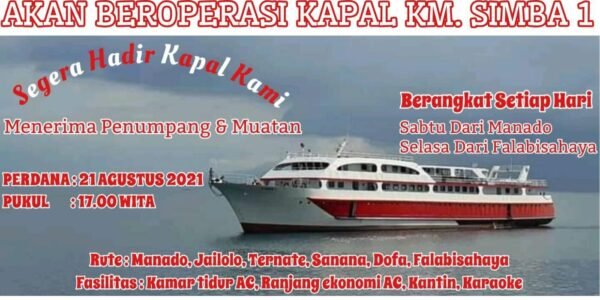 Jadwal Kapal KM Simba 1