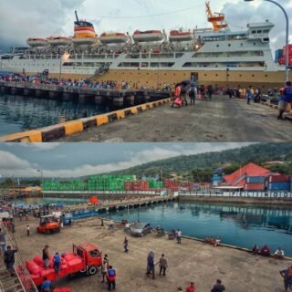 KM Sinabung di Pelabuhan Manokwari