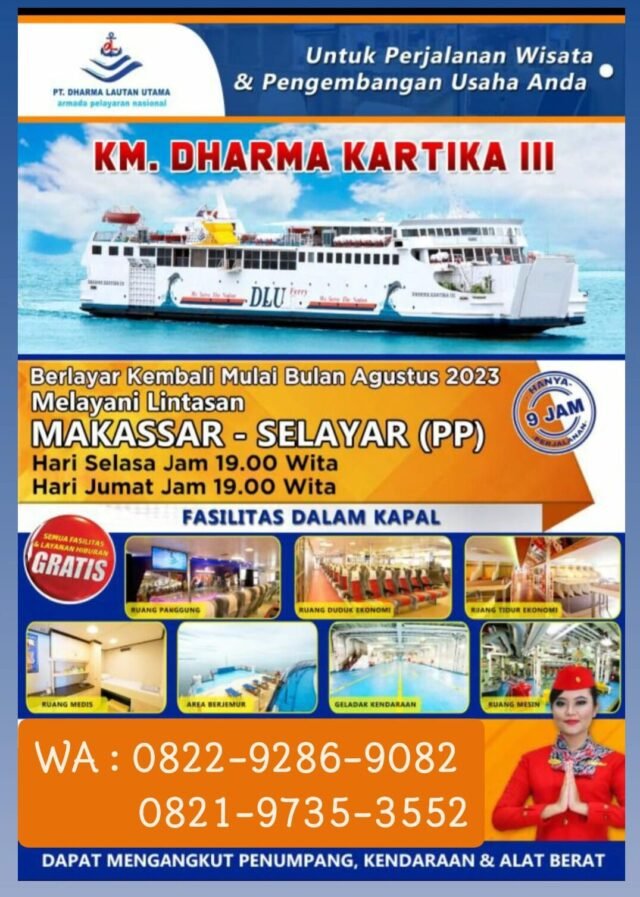 jadwal kapal roro dari makassar ke selayar