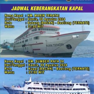 Jadwal Kapal Dari Ternate Ke Pulau Bacan