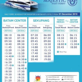 Jadwal Majestic Fast Ferry