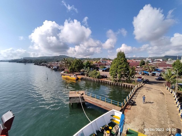 Dermaga pelabuhan Sorowako