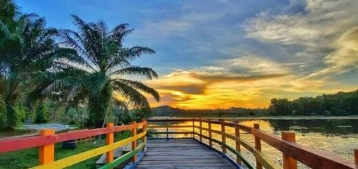 Danau Buatan di Rumbai Pekanbarau Riau