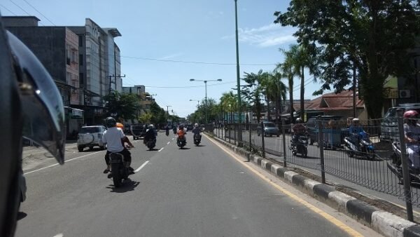 Jalanan di kota Tarakan