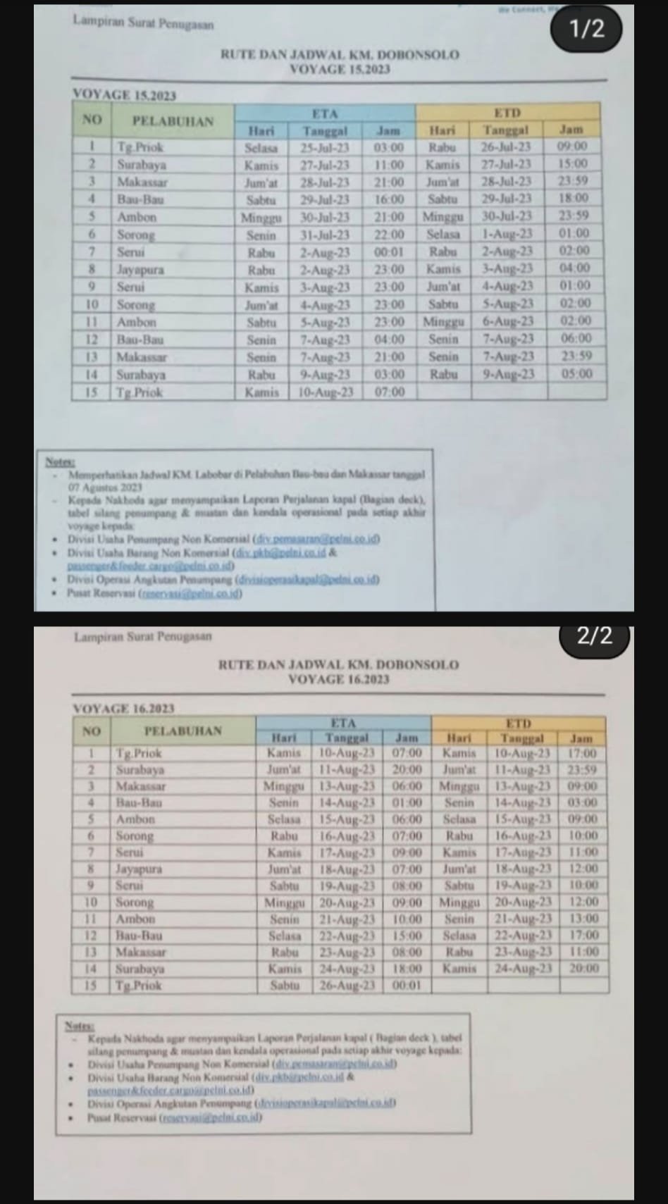 Jadwal Kapal Pelni Dobonsolo Bulan Agustus 2023 & Harga Tiketnya - KATA ...