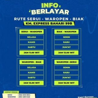 Jadwal Kapal Express Bahari 99 B Dari Serui