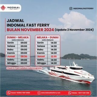 Jadwal Kapal Dumai ke Malaka