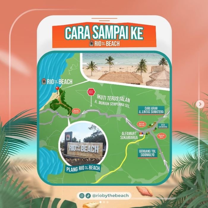 Lokasi dan Rute Pantai Rio The Beach - Photo by Instagram