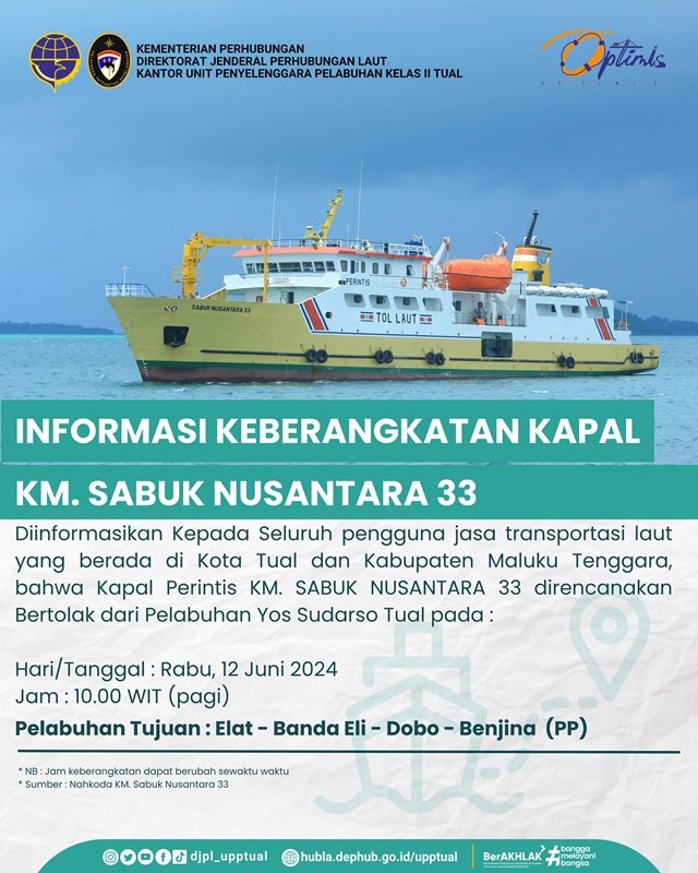 Jadwal Kapal Sabuk Nusantara 33