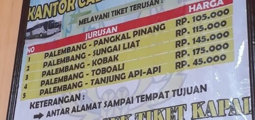 Jadwal Bus Damri Palembang - Pangkal Pinang