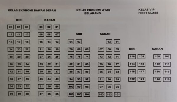 Kursi Kapal Cepat Irfan Jaya 9