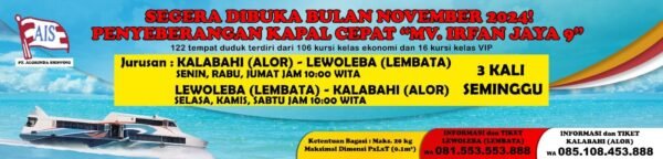 jadwal kapal Irfan Jaya