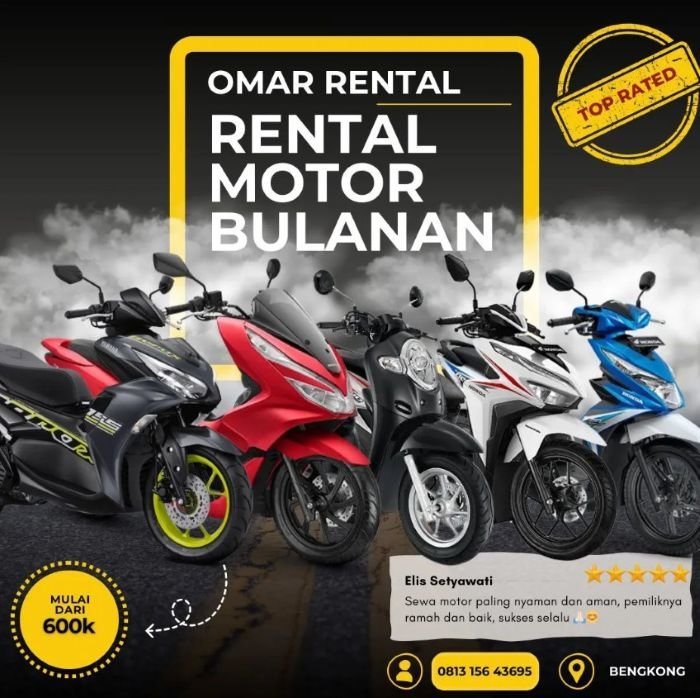 Omar Rental Jasa Rental Motor di Batam - Phot by Official Instagram