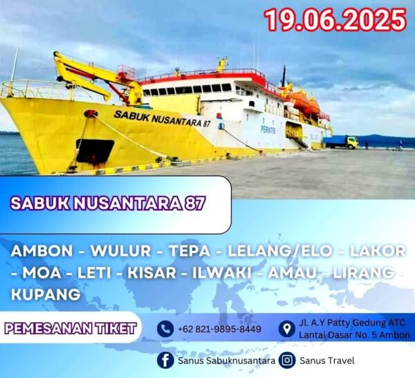 Rute Kapal Sabuk Nusantara 87