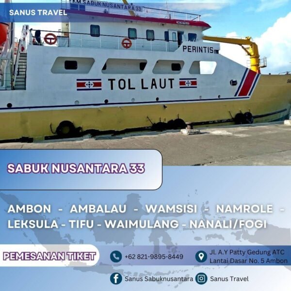 Rute baru KM SABUK NUSANTARA 33