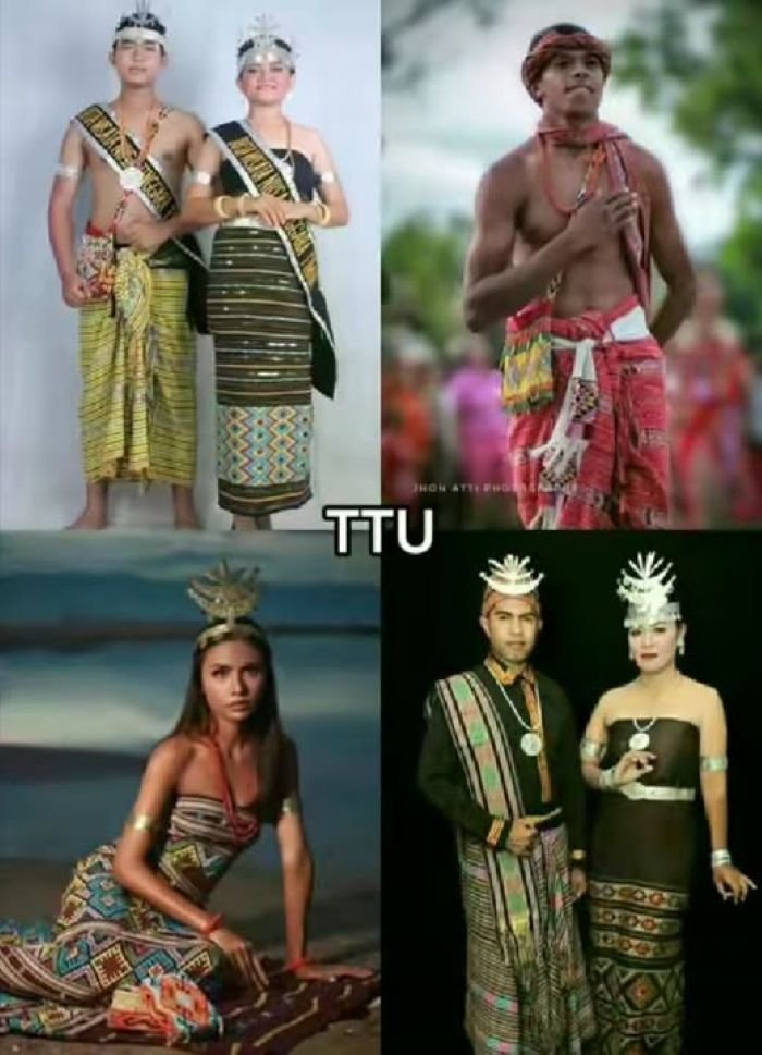 Kostum Tradisional Masyarakat Timor Tengah Utara NTT - Photo by Facebook